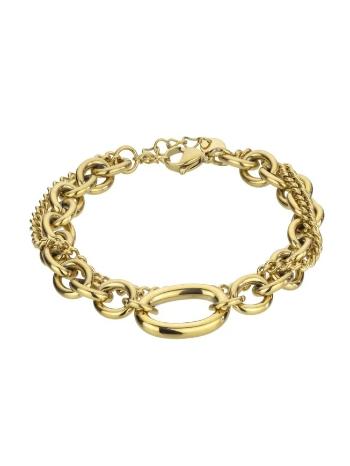 Marc Malone Brățară cu lanț placată cu aur Hayden Gold Bracelet MCB23083G