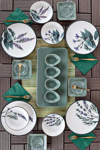 Set de mic dejun, Hermia, 275KRM1736, Antibacterian, Multicolor