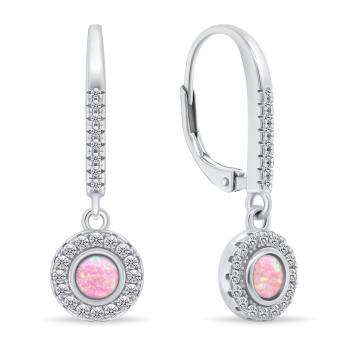 Brilio Silver Cercei eleganți din argint cu opal EA1167WP