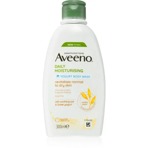 Aveeno Daily Moisturising Yoghurt body wash gel de dus hranitor Vanilla