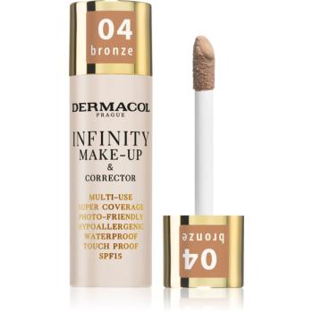 Dermacol Infinity fond de ten cu acoperire ridicată SPF 15 culoare 04 Bronze 20 g