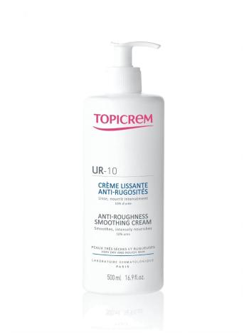 Topicrem Cremă de Corp pentru pielea aspră și uscată UR10 (Anti Roughness Smoothing Cream) 500 ml