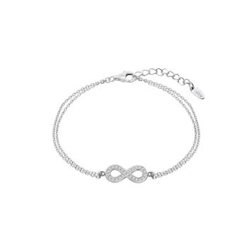 Lotus Silver Brățară fină din argint cu zirconii Infinit LP1859-2/1