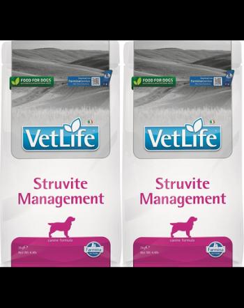 FARMINA Vet Life Dog Struvite Management Canine 2 x 2 kg Hrana caine cu probleme ale tractului urinar inferior