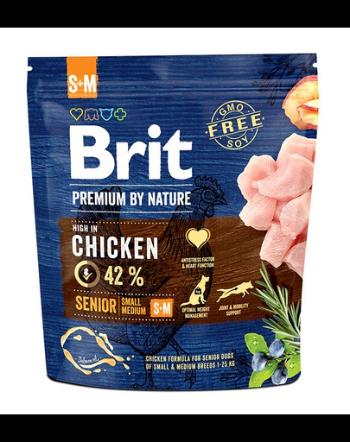 BRIT Premium By Nature Senior Small Medium S+M Hrana uscata pentru caini senior de talie mica sau medie 1 kg