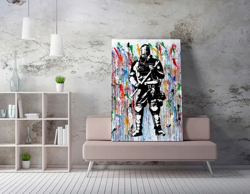 Tablou decorativ, WY131 (50 x 70), Canvas imprimat, Multicolor