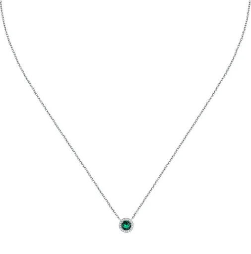 La Petite Story Colier elegant din argint cu zirconi Silver LPS10AWV06