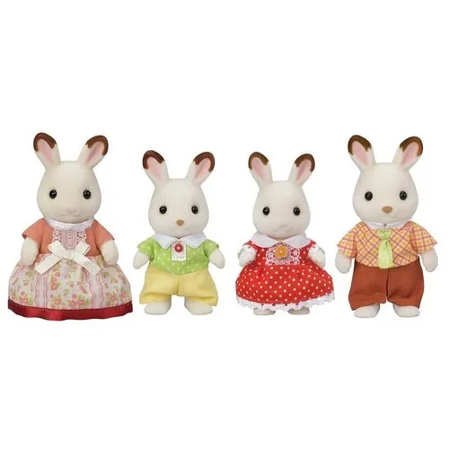 Familie de iepurași Sylvanian Families "ciocolată", noi
