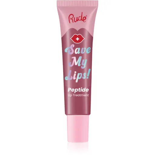 Rude Cosmetics Save My Lips balsam de buze hidratant cu peptide culoare Lychee 15 ml