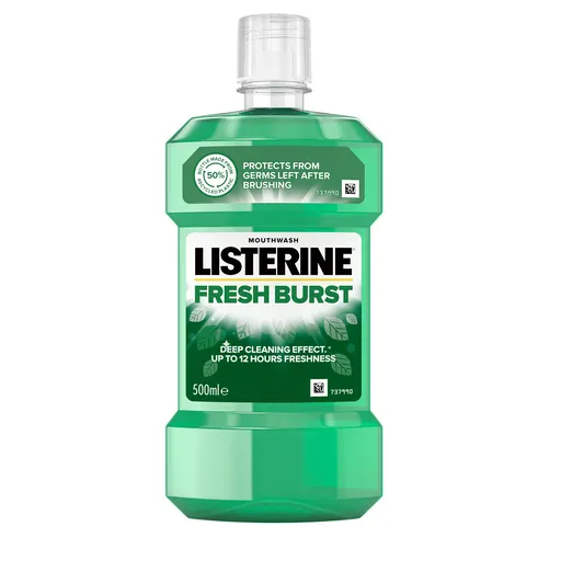 Listerine Apă de gură împotriva plăcii dentare Fresh Burst 500 ml