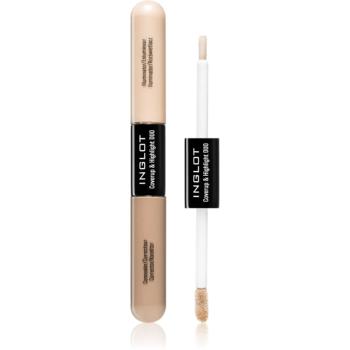 Inglot Coverup & Highlight Duo anticearcan cu efect de lunga durata cu efect de iluminare culoare 102 6.6 ml