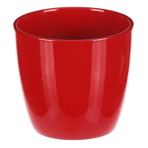 Vase de flori din ceramică Teracotă, diametru 12cm, roșu