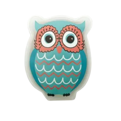 Pernă pentru încălzire cu gel Bufniță, turcoaz, turcoaz