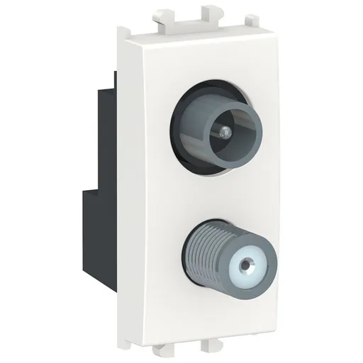 Priza TV-SAT de capat, 1M Schneider Easy Styl LMR6138001, alb