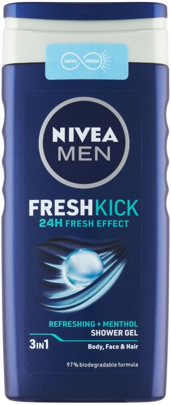 Tusfürdő NIVEA MEN Fresh Kick Shower Gel 250 ml