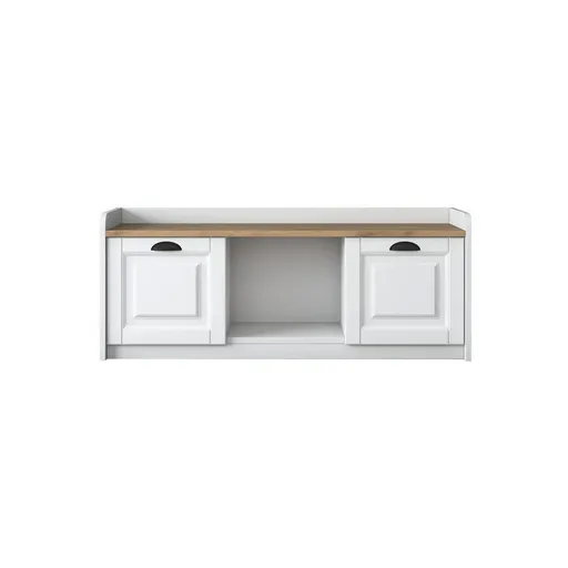 Dulap pentru pantofi Pilo White and Walnut
