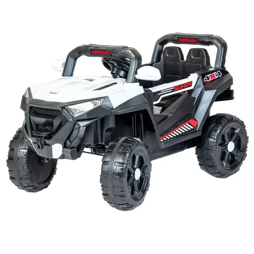 Baby Mix Mașinuță electrică pentru copii BuggySpace, albă