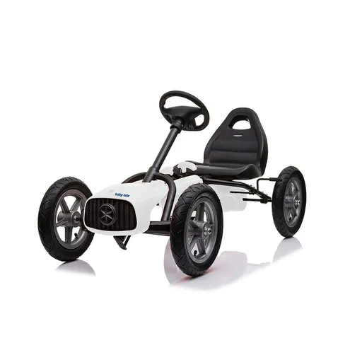 Baby Mix Kart cu pedale pentru copii Go-kartBuggy, alb