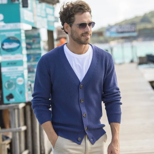 Pulover cu model neted și decolteu în V