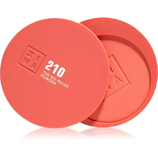 3INA The No-Rules Powder machiaj multifuncțional pentru ochi, buze și față culoare 210 - Light coral, matte 8 g