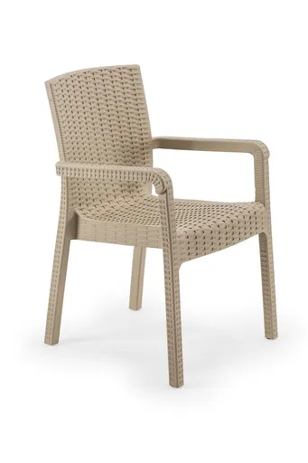 Scaun, Hanah Home, Rattan Royale, 55x87x43 cm, Bej desert