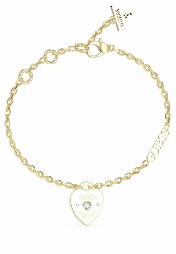 Guess Brățară frumoasă placată cu aur Guess Amore JUBB05053JWYGWH 18.5 cm