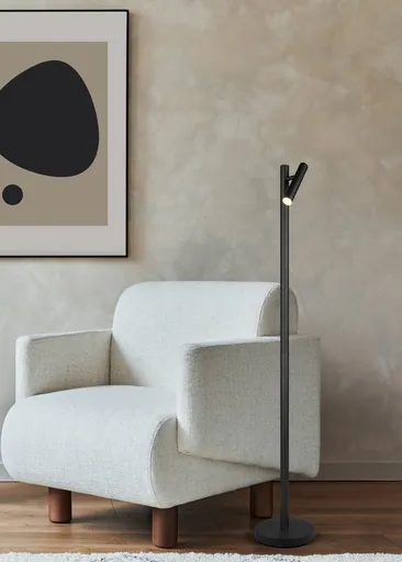 Lampadar Gomez, RL, 22x130 cm, 3W, 1x SMD, metal, negru mat