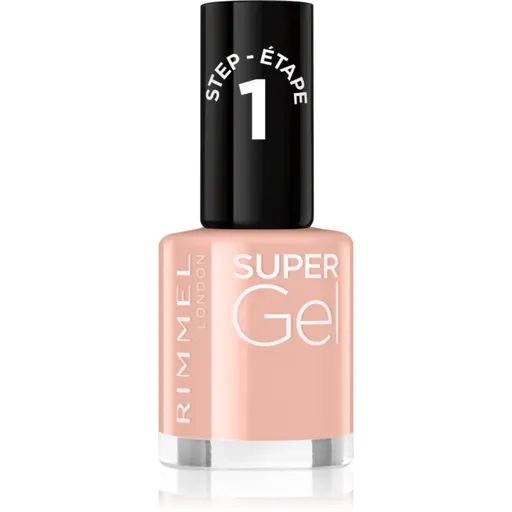 Rimmel Super Gel gel de unghii fara utilizarea UV sau lampa LED culoare 008 Girl Group Blush 12 ml