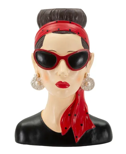 Figurina /sculptura decorativa Woman Hollywood -B, Mauro Ferretti, 21x16x27 cm, polirasina, multicolor