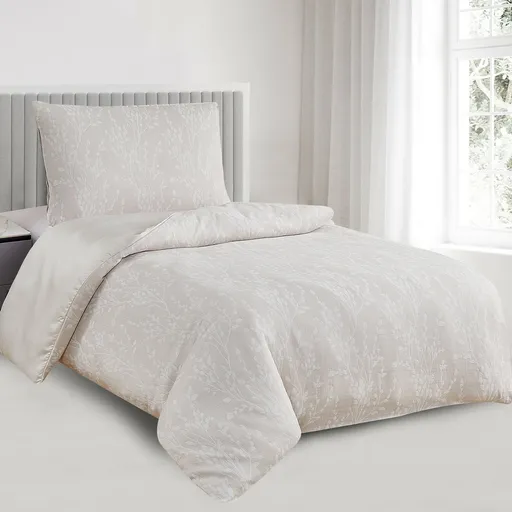 Lenjerie de pat din jacard Boston bej, 140 x 200cm, 70 x 90 cm, bej