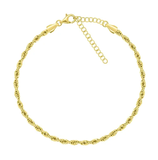 Brilio Silver Lănțișor la modă placat cu aur pentru picior ANK114Y