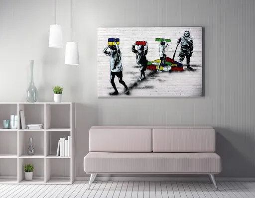 Tablou decorativ, WY138 (70 x 100), Canvas imprimat, Multicolor