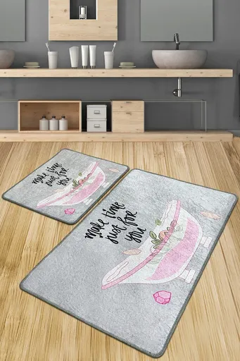 Set covorase de baie, L'essentiel Maison, Make Time Djt, Multicolor