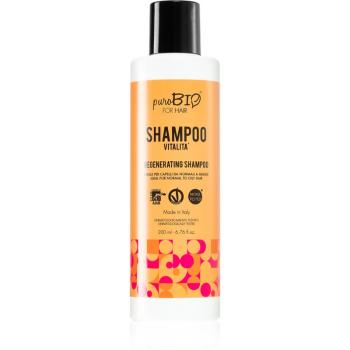 puroBIO Cosmetics Vitalita sampon pentru regenerare pentru par obosit fara stralucire 200 ml