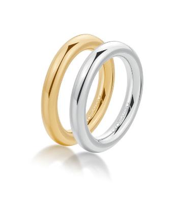 Brosway Set bicolor de inele din oțel Aura BAU31 58 mm