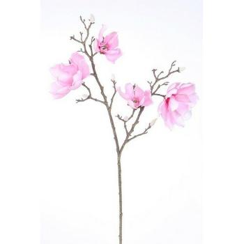 Floare artificială Magnolia roz deschis, 86 cm
