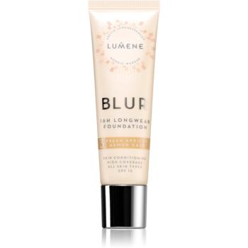 Lumene Blur 16h Longwear machiaj persistent SPF 15 culoare 3 Fresh Apricot 30 ml