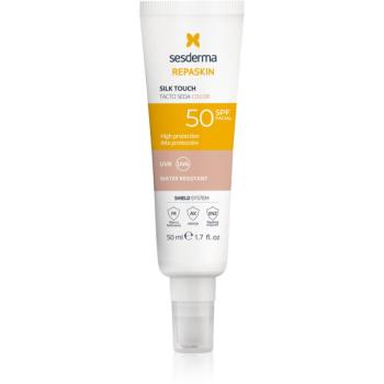 Sesderma Repaskin Silk Touch Color crema protectoare cu efect de tonifiere SPF 50 50 ml