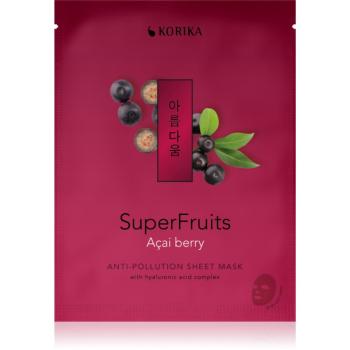 KORIKA SuperFruits Acai Berry - Anti-pollution Sheet Mask masca pentru celule cu efect detoxifiant Acai berry 25 g