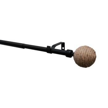 Set extensie 16/19 mm Eta negru mat , 120 - 210 cm