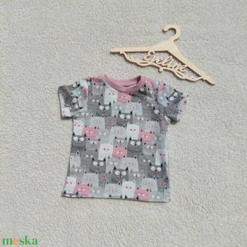 Rövid ujjú – cicás (86/92)