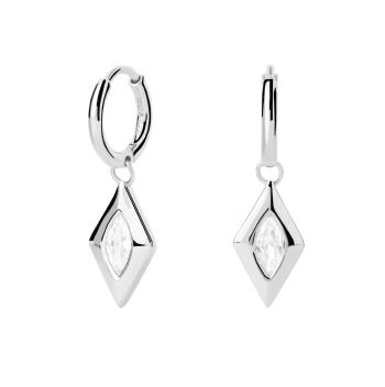 PDPAOLA Cercei din argint cu zirconiu cubic Kate Drop Essentials AR02-909-U