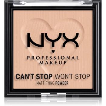 NYX Professional Makeup Can't Stop Won't Stop Mattifying Powder pudra matuire culoare 04 Meduim 6 g