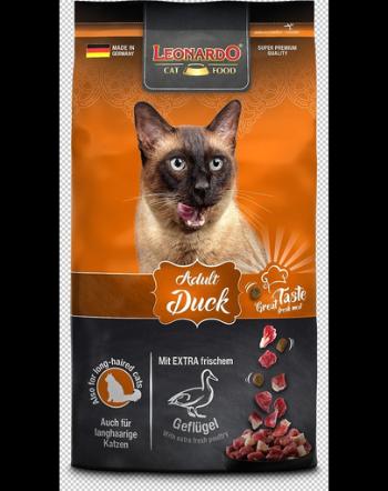 LEONARDO Adult Duck &amp; Rice hrana pentru pisici cu rata si orez 1,8 kg