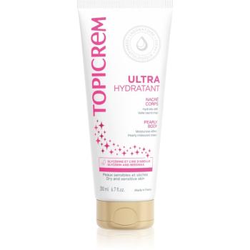 Topicrem UH BODY Ultra-Moisturizing Pearly Body lapte de corp piele sensibilă stralucire de perla 200 ml