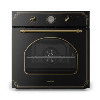 Klarstein Victoria, cuptor incorporabil, design retro 9 funcții 50-250 ° C negru