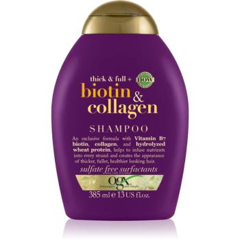 OGX Biotin & Collagen Șampon pentru îngroșare pentru păr cu volum 385 ml