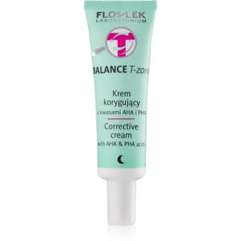 FlosLek Laboratorium Balance T-Zone cremă corectoare de noapte pentru ten mixt 50 ml