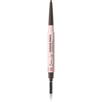 Eveline Cosmetics Brow & Go! creion pentru sprâncene rezistent la apă perie 2 in 1 culoare Dark Brown 4 g