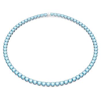 Swarovski Colier strălucitor cu zirconi albaștri Matrix Tennis 5661187